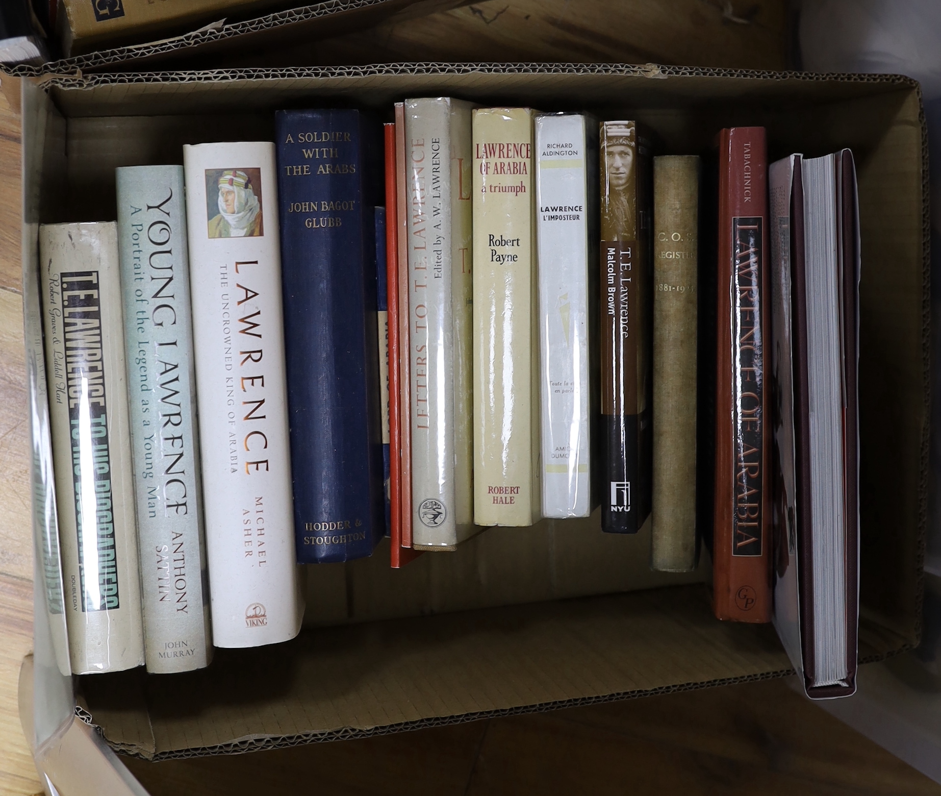 Lawrence, T. E. CB, DSO (1888-1935) - An Extensive Collection of works, consisting of 142 books. Philip O’Brien’s A Bibliography, Oak Knoll Press, 2000, references given in brackets.